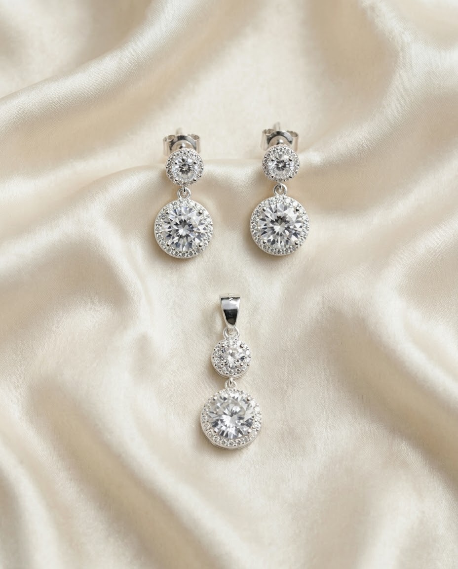 Set Cascada de Luz en plata 925 — MARDAN JOYAS
